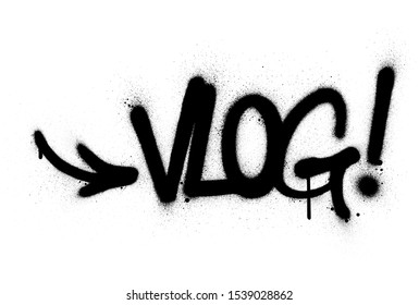 Graffiti Squad Word Sprayed Black Over Stock Vector Royalty Free