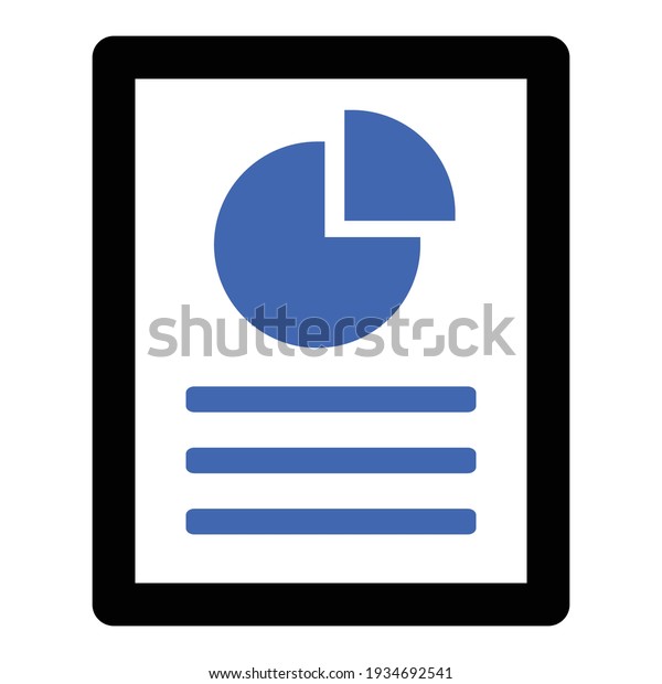 Graph Chart Report Icon Design Vector Stock Vector Royalty Free