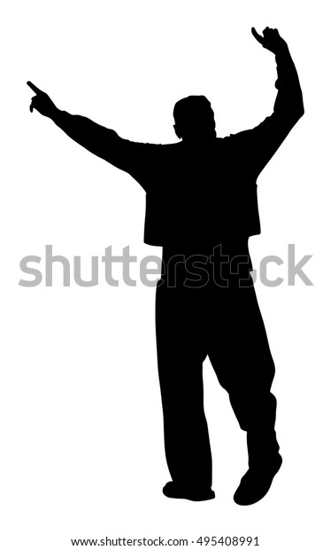 Greek Evzone Dancer Vector Silhouette Isolated Vetor Stock Livre De