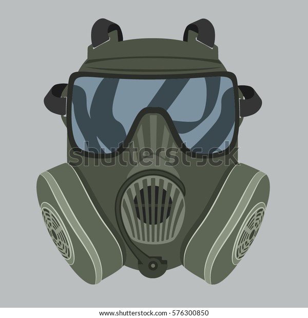 Green Gasmask Stock Vector Royalty Free