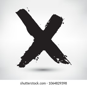 X Markvector Cross Signgrunge X Letter Vector De Stock Libre De