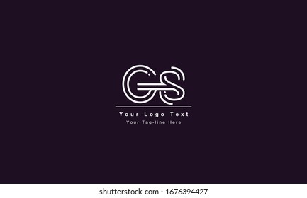 Gs Sg Letter Logo Unique Attractive Stock Vector Royalty Free