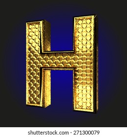 H Golden Letter Stock Vector Royalty Free Shutterstock