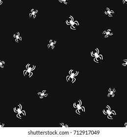 Halloween Seamless Pattern Spiders Vector Illustration Stock Vector