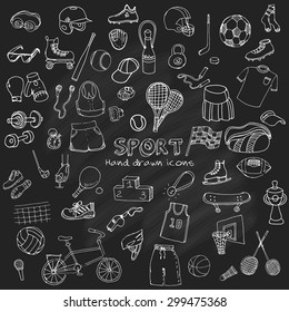 Hand Drawn Doodle Soccer Set Vector Stock Vector Royalty Free