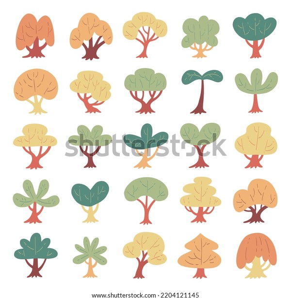 Hand Drawn Vector Set Side View Stock Vector Royalty Free 2204121145