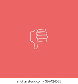 Hand Thumb Down Icon Stock Vector Royalty Free Shutterstock