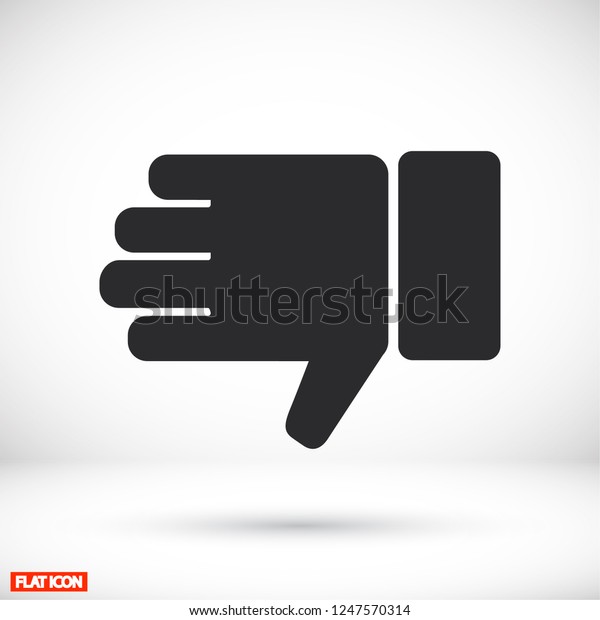 Hand Thumb Down Icon Vector Eps Stock Vector Royalty Free