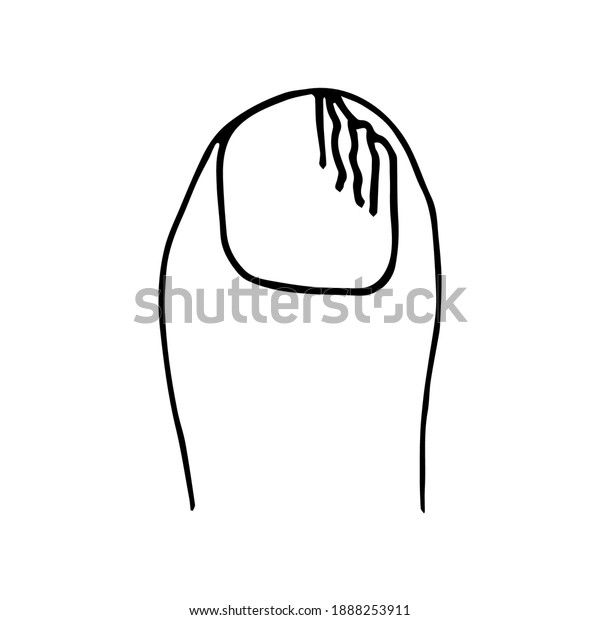 Handdrawn Simple Vector Drawing Black Outline Stock Vector Royalty