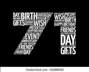 1 201 71st Birthday Images Stock Photos Vectors Shutterstock