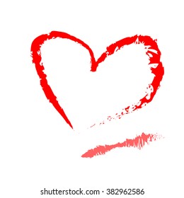 Heart Drawing Love Valentine Stock Vector Royalty Free