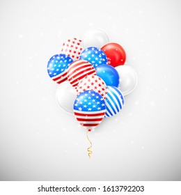 American Flag Form Balloon Labor Day Shutterstock