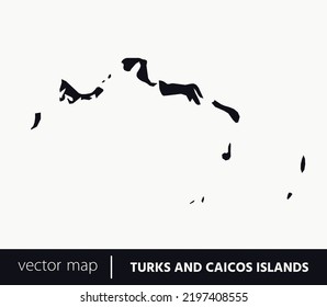 High Detailed Vector Map Turks Caicos Stock Vector Royalty Free