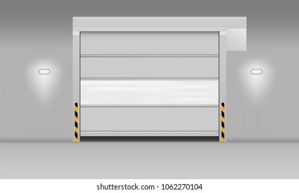 High Speed Pvc Rolling Door Shutter Stock Vector Royalty Free