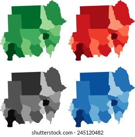 Sudan Political Map Highly Detailed Vector Map Of Sudan With Sexiz Pix