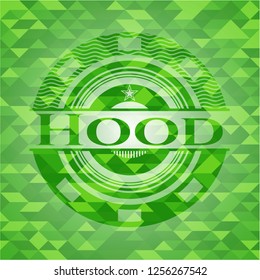 Hood Green Emblem Triangle Mosaic Background Stock Vector Royalty Free