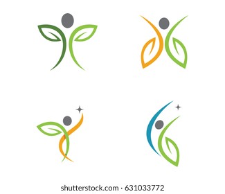 Human Character Logo Sign Stock Vector Royalty Free