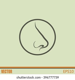 Human Nose Vector Isolated Stock Vector Royalty Free