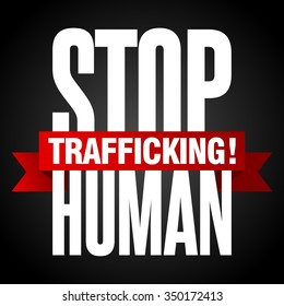 Human Trafficking Vector Template Stock Vector Royalty Free