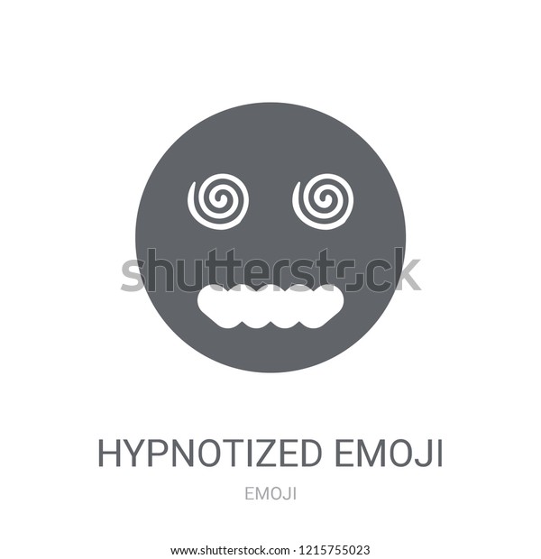 Hypnotized Emoji Icon Trendy Hypnotized Emoji Stock Vector Royalty