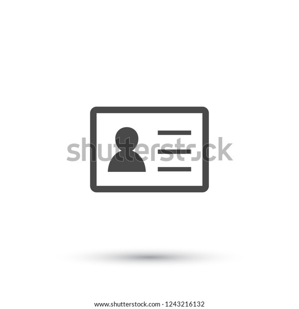 Identification Card Icon Vector Eps Stock Vector Royalty Free