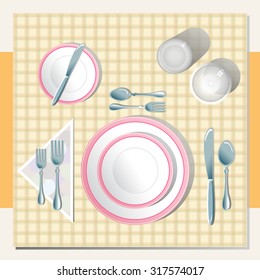 Table Setting Etiquette Stock Illustrations Images Vectors Shutterstock