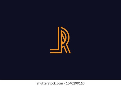 Initial Based Clean Minimal Logo Jr Stock Vector Royalty Free 1540299110