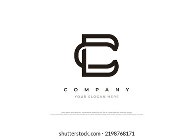 Initial Letter Bc Cb Monogram Logo Stock Vector Royalty Free