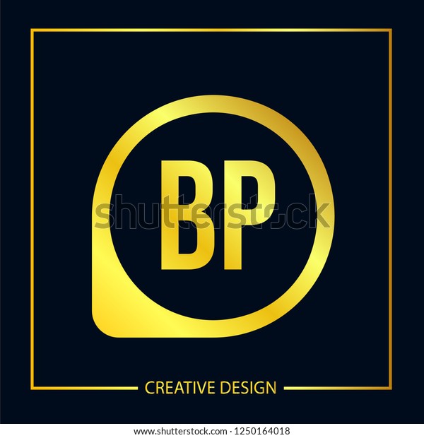 Initial Letter Bp Logo Template Design Stock Vector Royalty Free