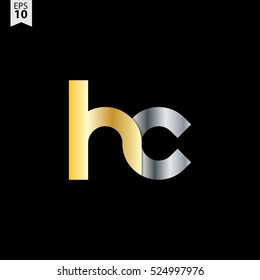 Initial Letter Hc Rounded Lowercase Logo Stock Vector Royalty Free