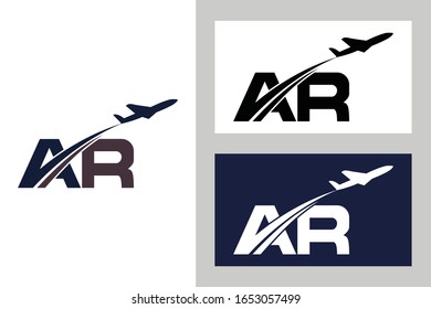 Initial Letter R Aviation Logo Design Stock Vector Royalty Free