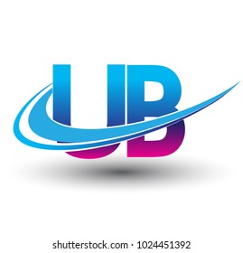 Initial Letter Ub Logotype Company Name Stock Vector Royalty Free