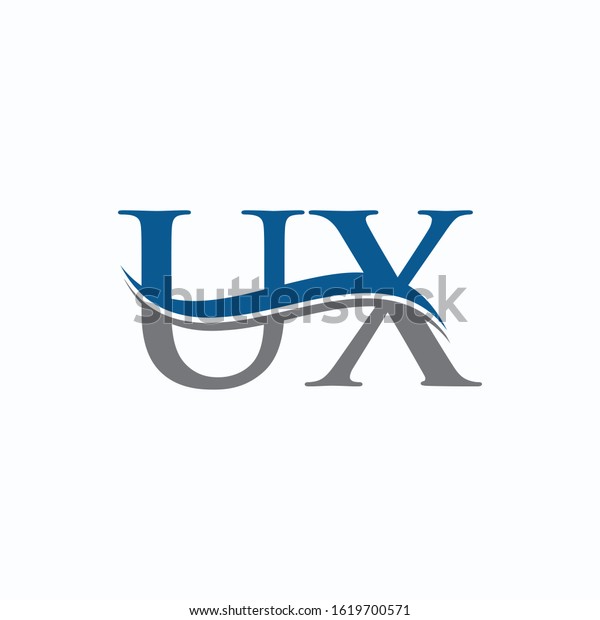 Initial Letter Ux Logo Design Vector Stock Vector Royalty Free