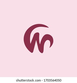 Initial Letter Wp Logo Design Template Stock Vector Royalty Free