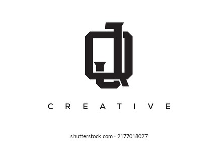 Initial Letters Qj Jq Monogram Logo Stock Vector Royalty Free