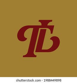 Initial Letters T L Tl Lt Stock Vector Royalty Free