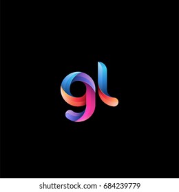 Initial Lowercase Letter Aj Curve Rounded Stock Vector Royalty Free