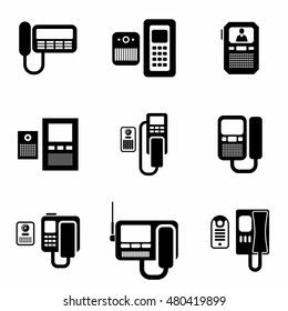 Intercom Icon Set Stock Vector Royalty Free 478046449 Shutterstock