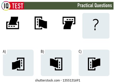 Iq Test Practical Questions Stock Vector Royalty Free