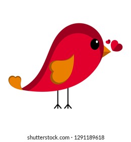 Vector Cartoon Cute Bird Isolated On Stock Vector Royalty Free 713147629