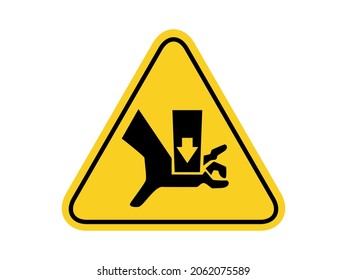 Isolated Slippery Surface Common Hazards Symbols Stock Vector Royalty