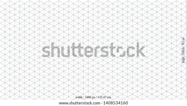 Isometric Grid Vector Template Radius 30 Stock Vector Royalty Free