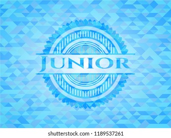 Uncountable Realistic Light Blue Mosaic Emblem Stock Vector Royalty