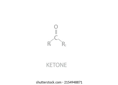 Ketone Molecular Skeletal Chemical Formula Stock Vector Royalty Free