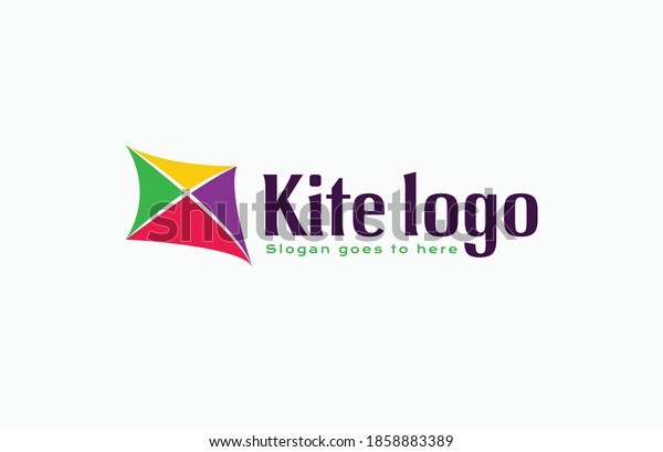 Kite Company Logo Designflying Kite Logo Stock Vector Royalty Free