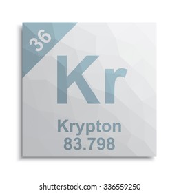 Krypton Element Periodic Table 스톡 벡터 로열티 프리 336559250 Shutterstock