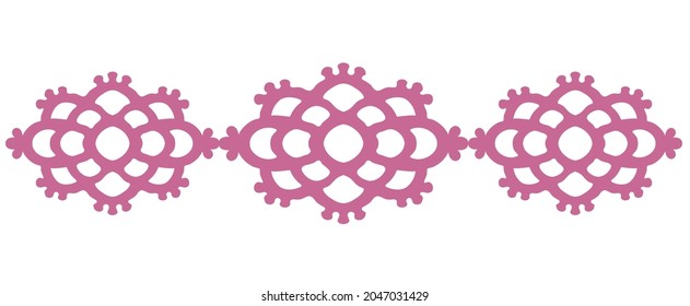 Lace Divider Ornament Vector Illustration Stock Vector Royalty Free