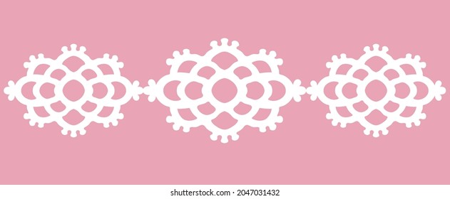 Lace Divider Ornament Vector Illustration Stock Vector Royalty Free