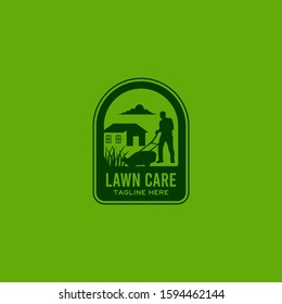 Lawn Care Service Logo Design Vector Stock Vector Royalty Free