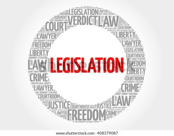 Legislation Word Cloud Concept Stock Vector Royalty Free 408379087